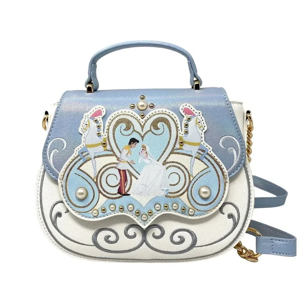Danielle Nicole Disney Cinderella Wedding Top Handle Crossbody - Picture 1 of 7